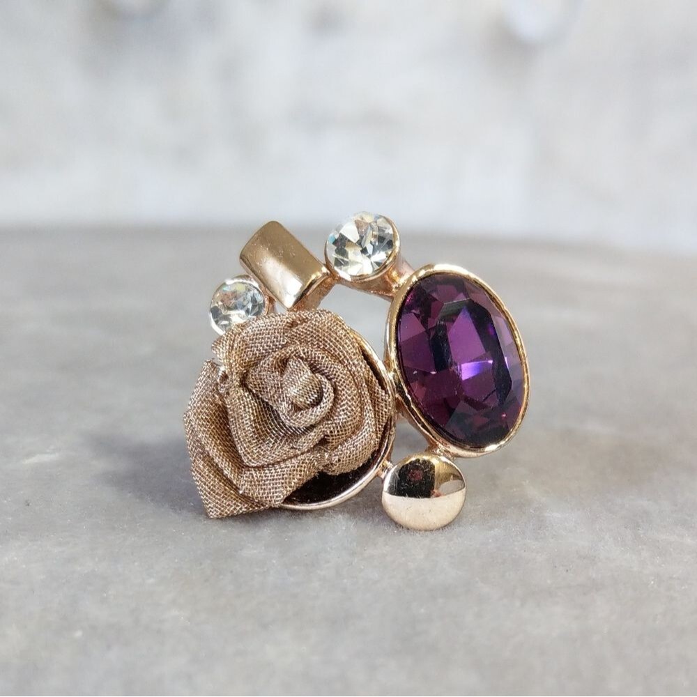 🍒NEW🍒 STATEMENT COCKTAIL RING - Picture 1 of 7